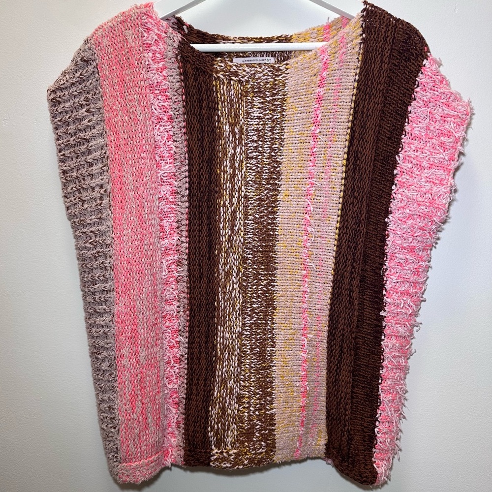 Anthropologie Textured Sweater Pancho Top - Size XS - Picture 1 of 11